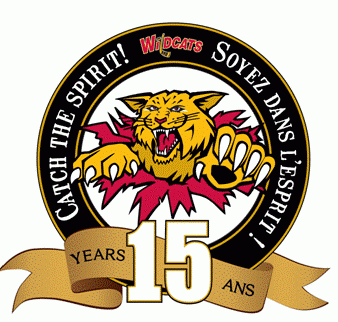 moncton wildcats 2011 anniversary logo iron on transfers for T-shirts